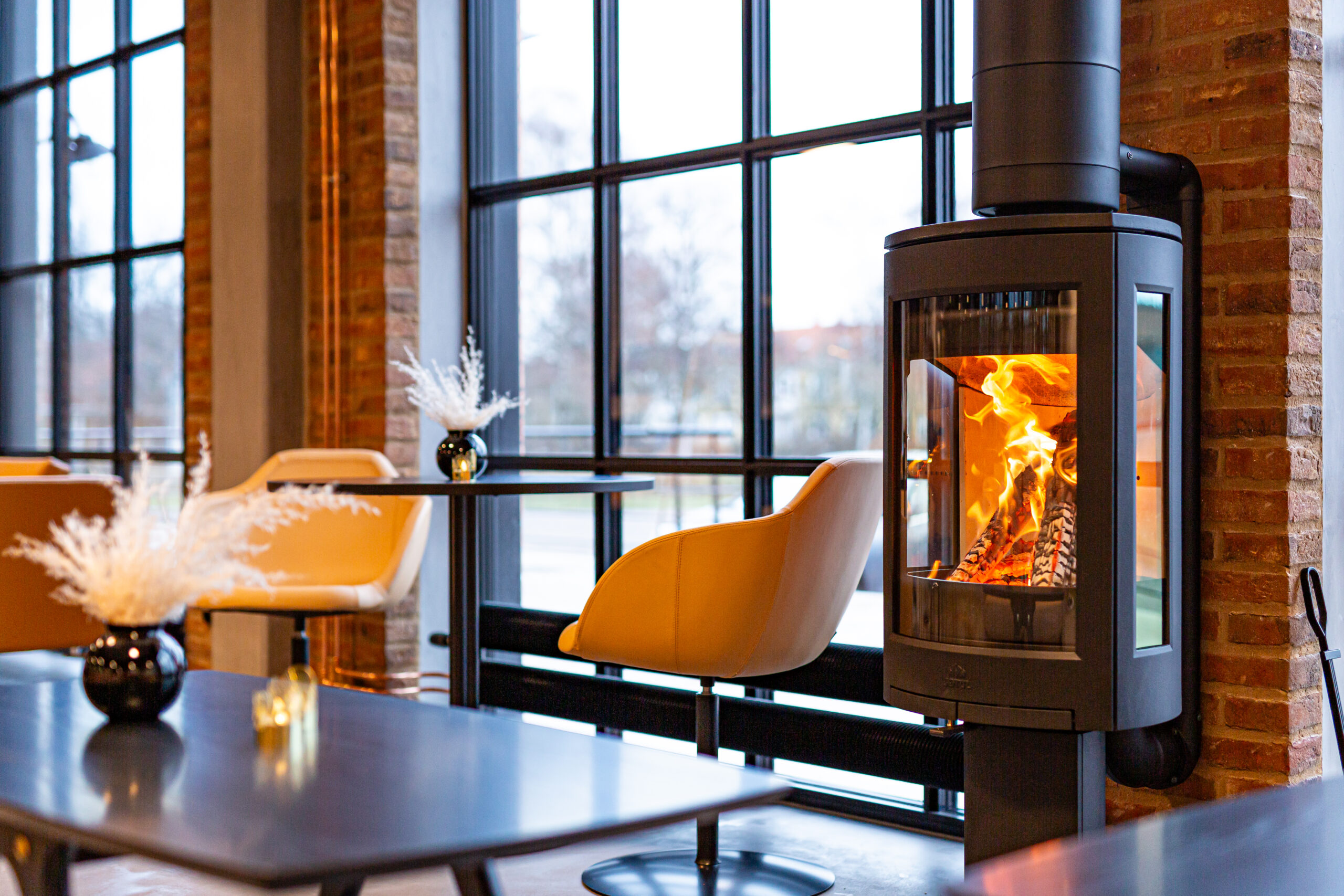 Braskamin hos gymmet och träningscentret Stronger Performance i Kalmar.